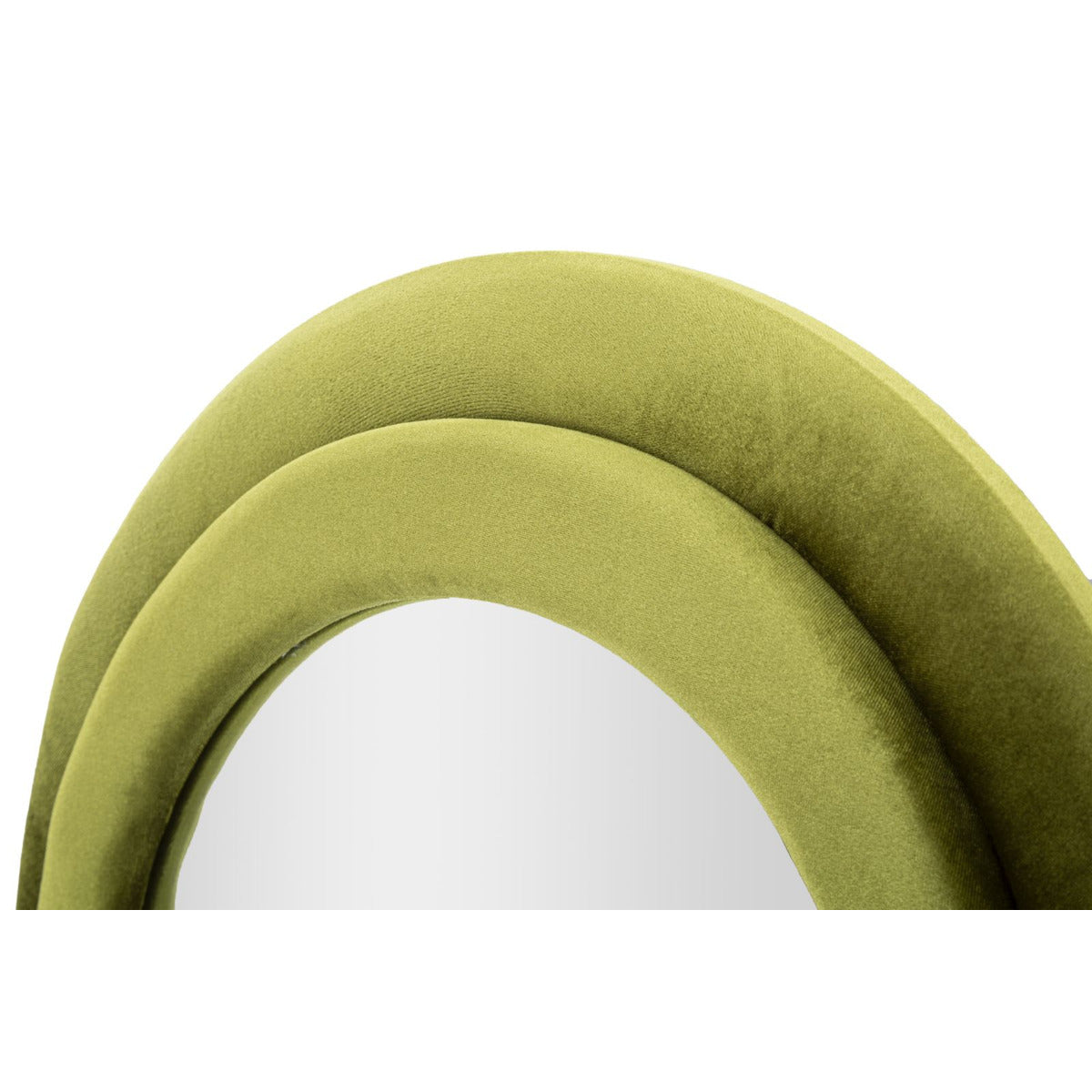 Specchio con Cornice Onde 1, Verde, MDF, 60x4x160 cm, Seven Design