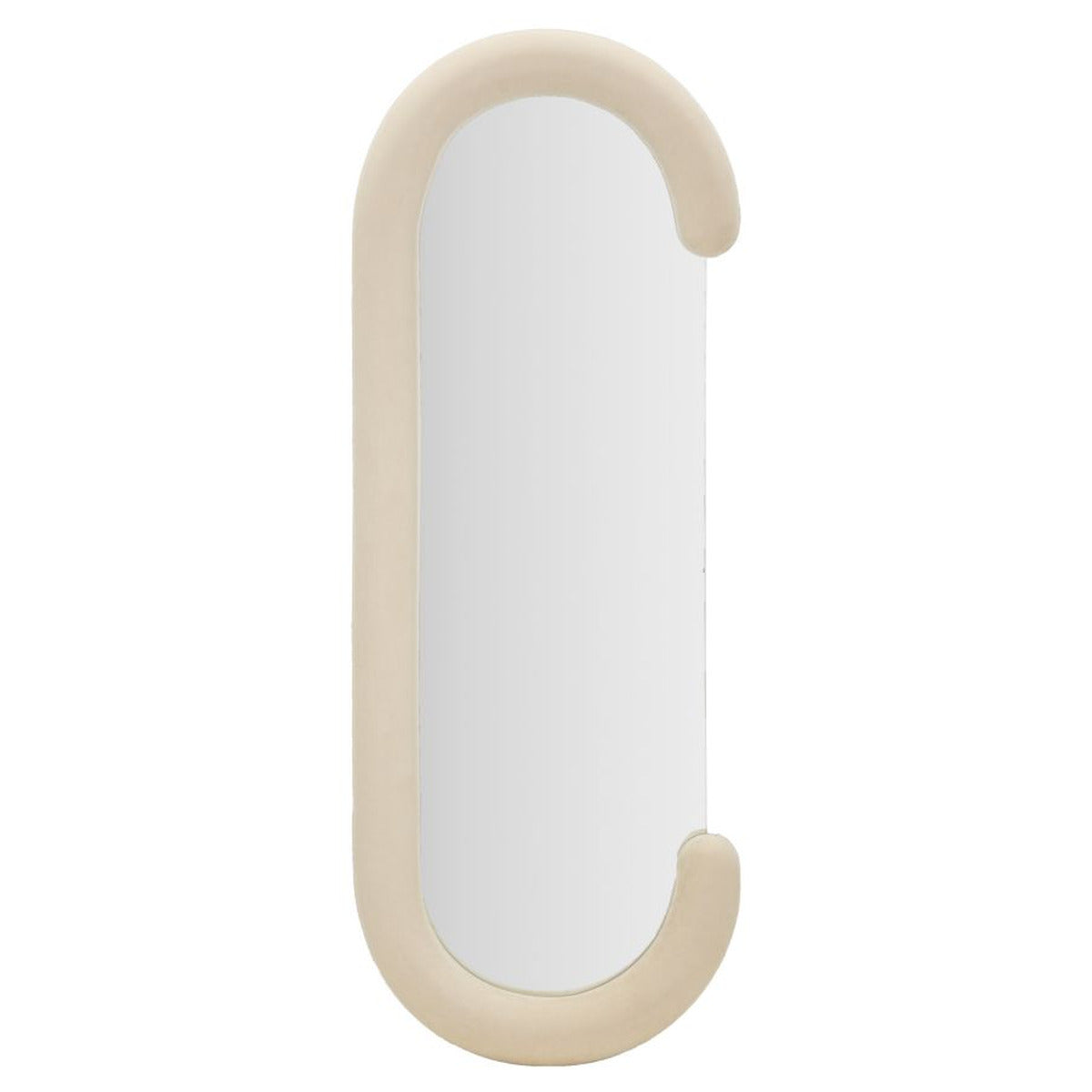 Specchio con Cornice Ecci, Beige, MDF, 60x7x160 cm, Seven Design