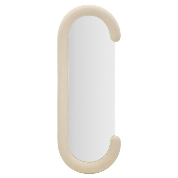 Specchio con Cornice Ecci, Beige, MDF, 60x7x160 cm, Seven Design