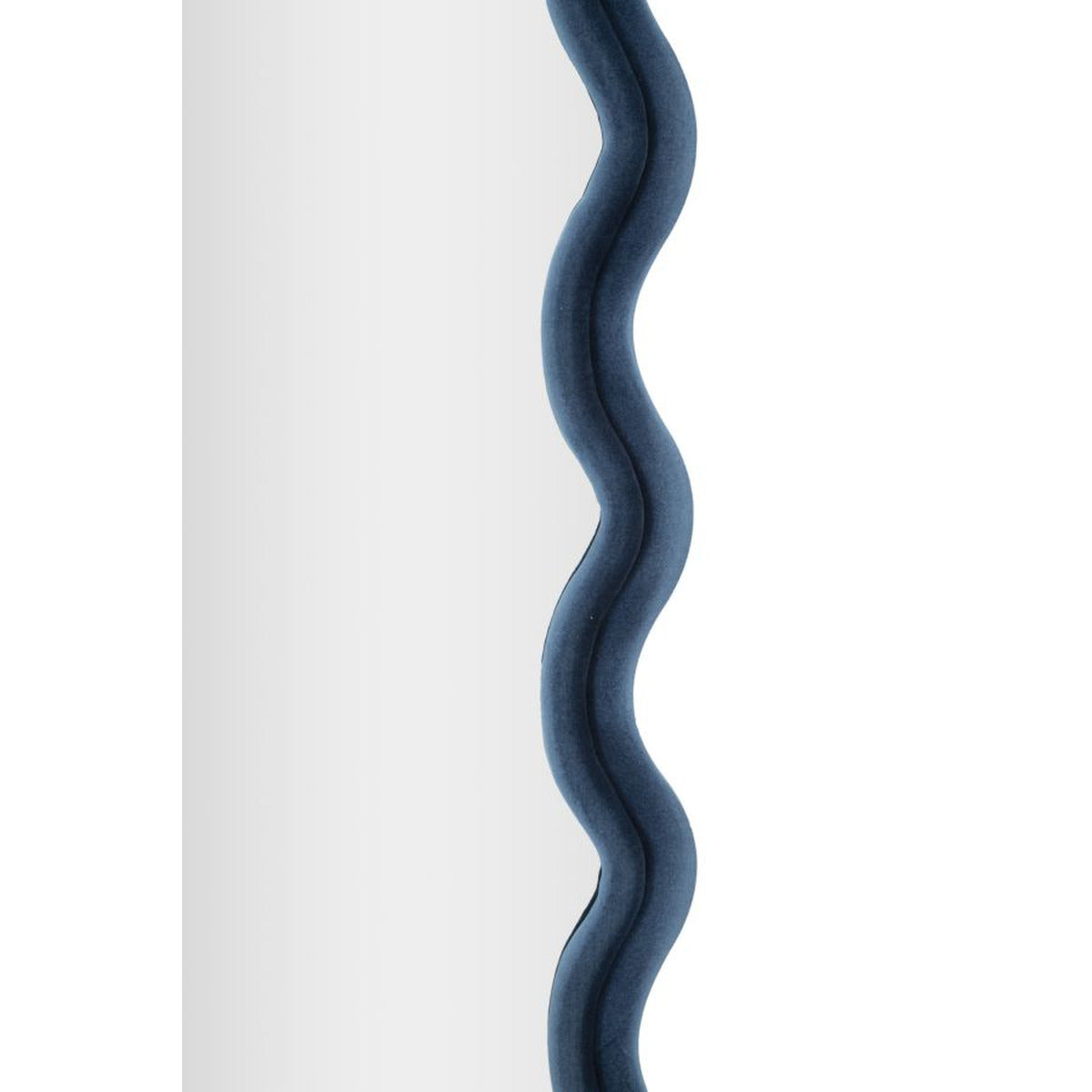 Specchio con Cornice Onde 2, Blu, MDF, 60x6x160 cm, Seven Design