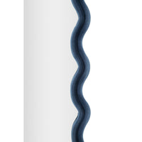 Specchio con Cornice Onde 2, Blu, MDF, 60x6x160 cm, Seven Design