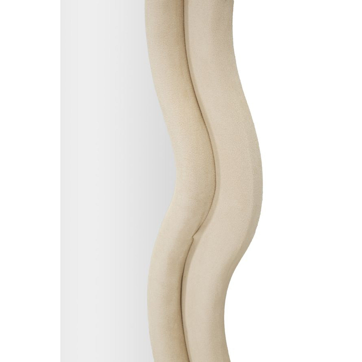 Specchio con Cornice Onde 3, Beige, MDF, 60x6x160 cm, Seven Design