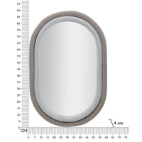 Specchio con Cornice MF468, Grigio, MDF, 60x4x90 cm, Seven Design