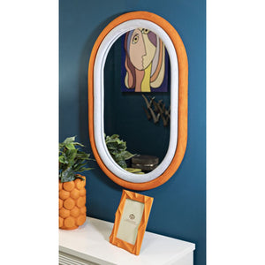 Specchio con Cornice MF469, Arancione, MDF, 60x4x90 cm, Seven Design