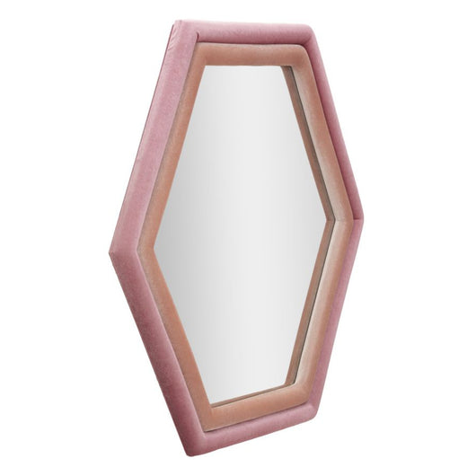 Specchio con Cornice Esagono 1, Multicolore, MDF, 75x4x80 cm, Seven Design