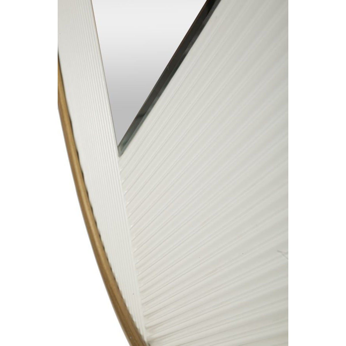 Specchio con Cornice MF486, Bianco, Metallo, 80x4x80 cm, Seven Design