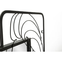 Specchio con Cornice MF508, Nero, Metallo, 64,8x3,8x85 cm, Seven Design