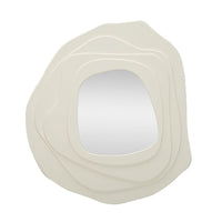 Specchio con Cornice MF475, Bianco, MDF, 90x4x97 cm, Seven Design