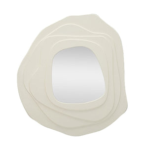 Specchio con Cornice MF475, Bianco, MDF, 90x4x97 cm, Seven Design