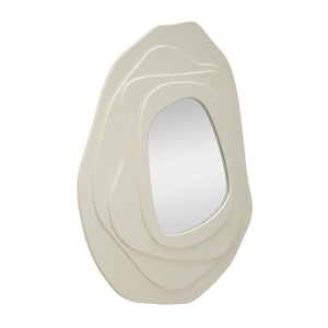 Specchio con Cornice MF475, Bianco, MDF, 90x4x97 cm, Seven Design