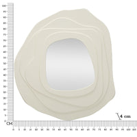 Specchio con Cornice MF475, Bianco, MDF, 90x4x97 cm, Seven Design