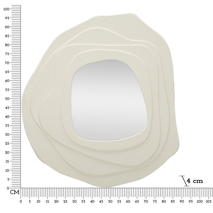 Specchio con Cornice MF475, Bianco, MDF, 90x4x97 cm, Seven Design