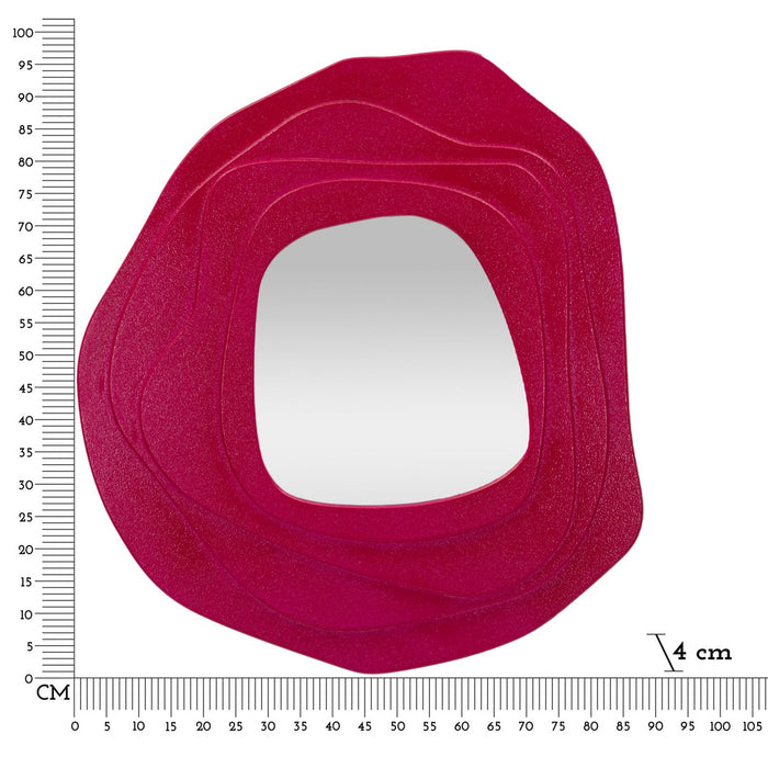 Specchio con Cornice MF476, Rosa, MDF, 90x4x97 cm, Seven Design