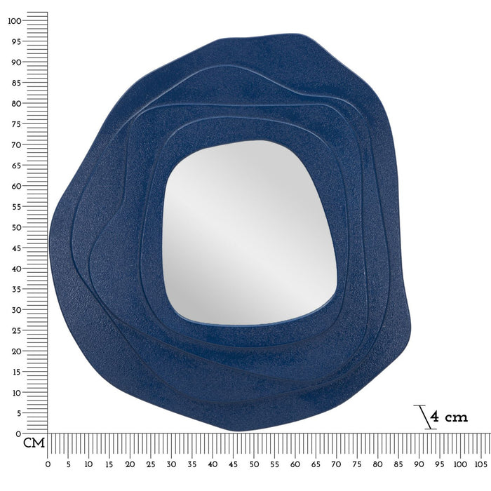 Specchio con Cornice MF478, Blu, MDF, 90x4x97 cm, Seven Design
