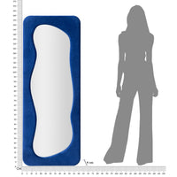 Specchio con Cornice MF461, Blu, MDF, 40x4x160 cm, Seven Design