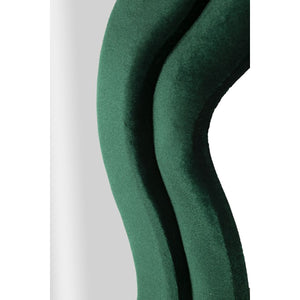 Specchio con Cornice Onde 4, Verde, MDF, 58x4x160 cm, Seven Design