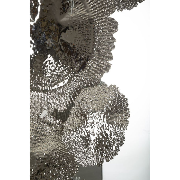 Specchio con Cornice MF506, Argento, Metallo, 85x7x80,6 cm, Seven Design