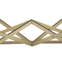Tavolino Triangoli, Nero, Metallo, 110x60x45 cm, Seven Design