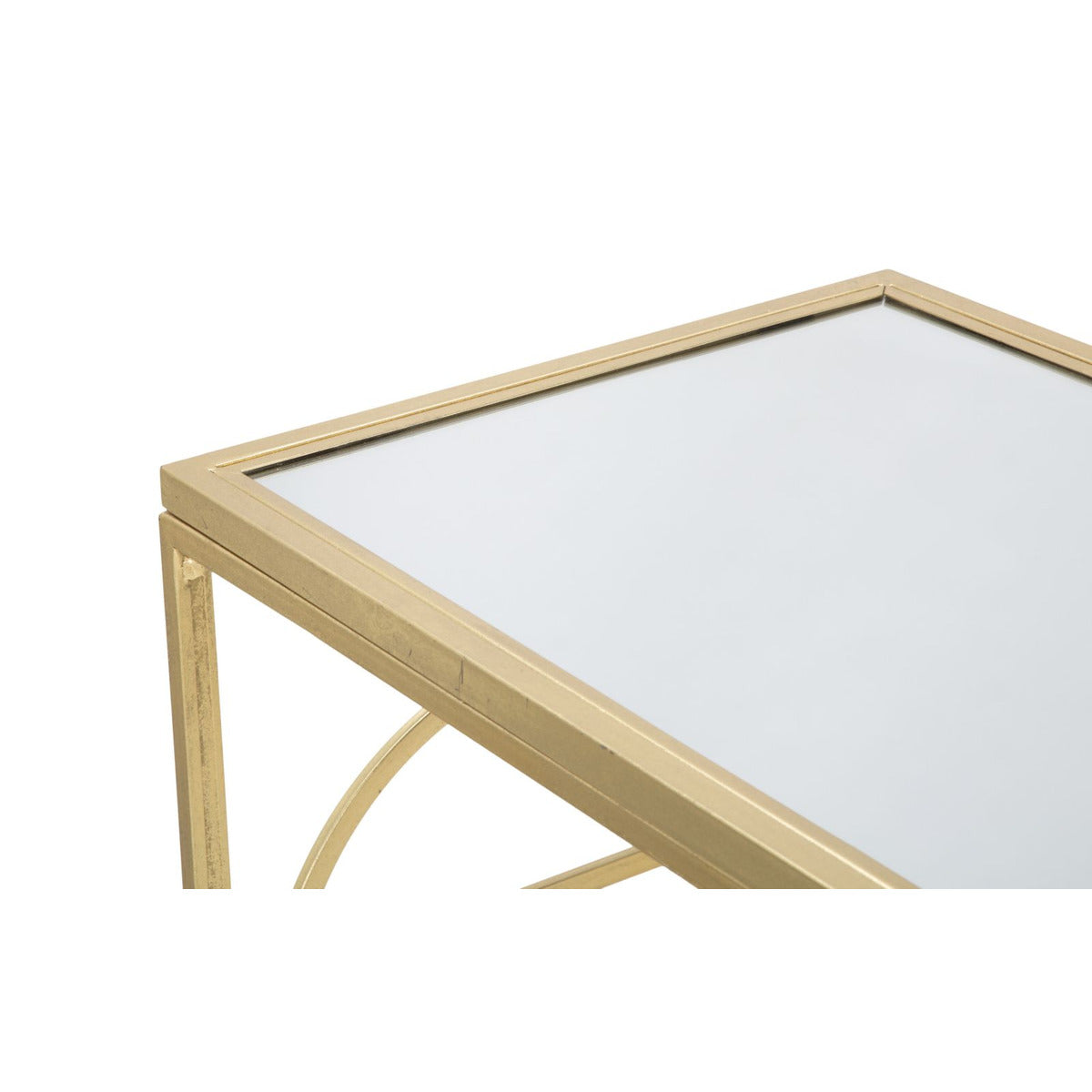 Tavolo Consolle MF625, Oro, Metallo, 120x41x81 cm, Seven Design