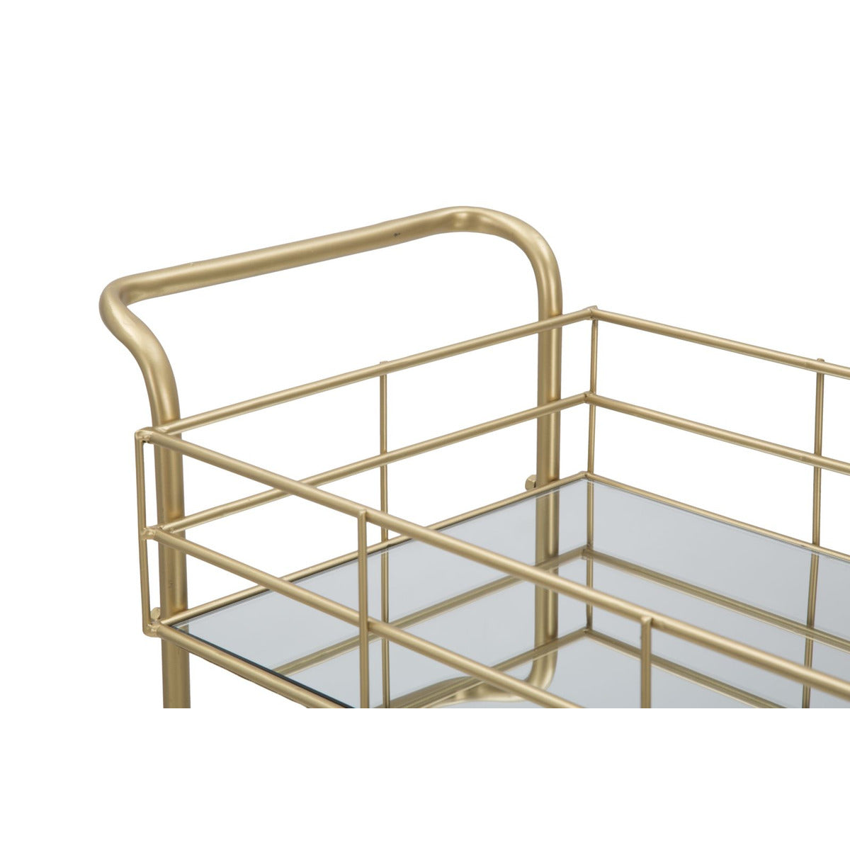 Carrello MF4, Oro, Metallo, 60x30,5x80 cm, Seven Design