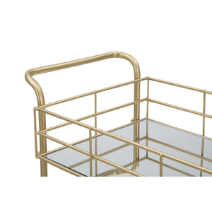 Carrello MF4, Oro, Metallo, 60x30,5x80 cm, Seven Design
