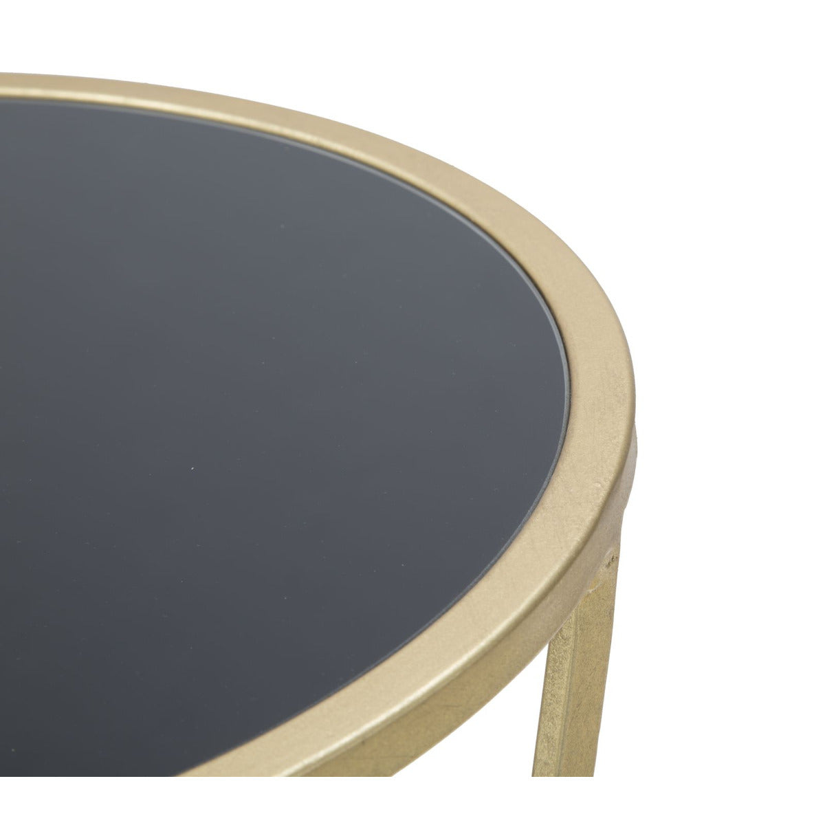 Tavolino MF601, Oro, Metallo, 35x35x75 cm, Seven Design