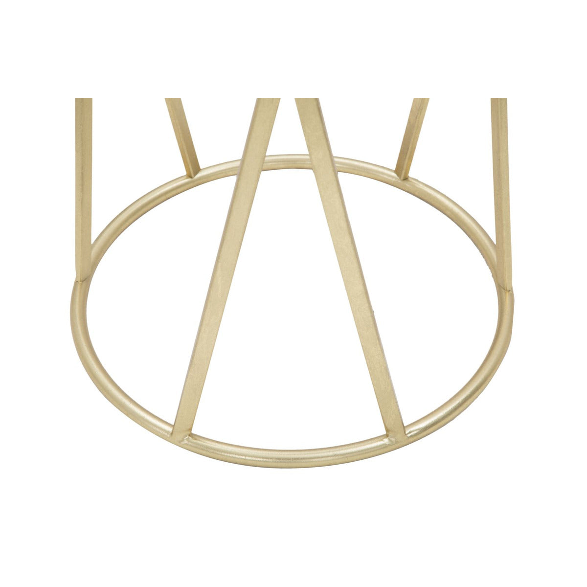 Tavolino MF601, Oro, Metallo, 35x35x75 cm, Seven Design