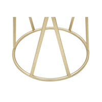 Tavolino MF601, Oro, Metallo, 35x35x75 cm, Seven Design