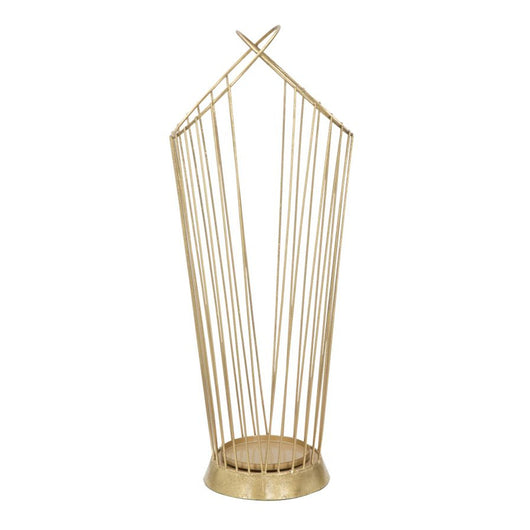 Porta Ombrelli MF328, Oro, Metallo, 26,5x23x68,5 cm, Seven Design
