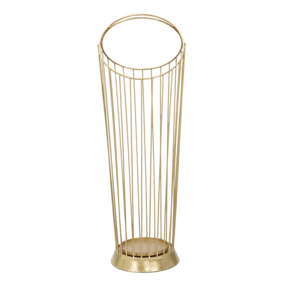 Porta Ombrelli MF328, Oro, Metallo, 26,5x23x68,5 cm, Seven Design