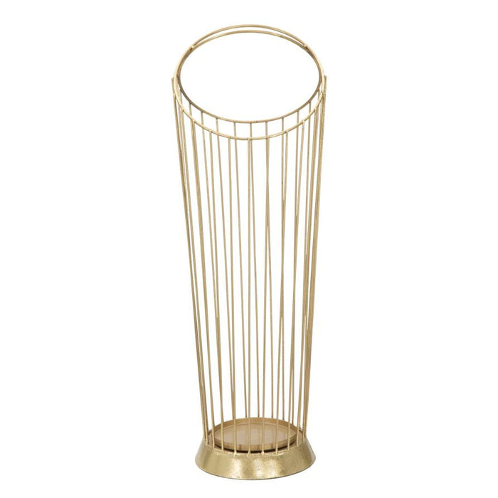 Porta Ombrelli MF328, Oro, Metallo, 26,5x23x68,5 cm, Seven Design