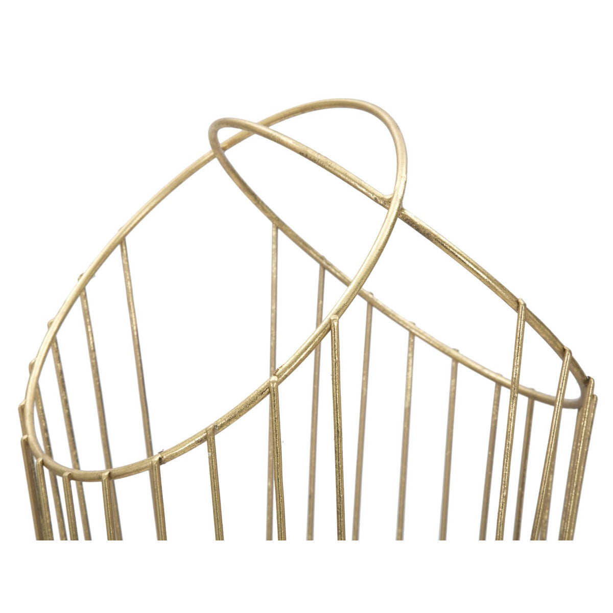 Porta Ombrelli MF328, Oro, Metallo, 26,5x23x68,5 cm, Seven Design