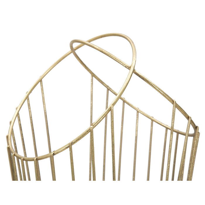 Porta Ombrelli MF328, Oro, Metallo, 26,5x23x68,5 cm, Seven Design