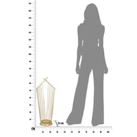 Porta Ombrelli MF328, Oro, Metallo, 26,5x23x68,5 cm, Seven Design