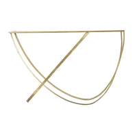 Tavolo Consolle MF620, Oro, Metallo, 120x40x79 cm, Seven Design