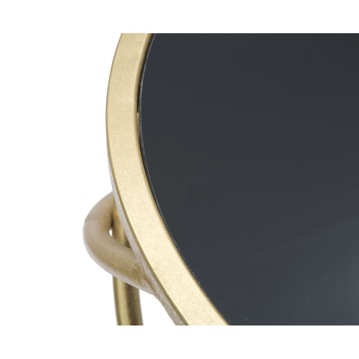 Tavolino MF593, Oro, Metallo, 40x40x80 cm, Seven Design