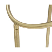 Tavolino MF593, Oro, Metallo, 40x40x80 cm, Seven Design