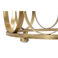 Tavolino MF520, Oro, Metallo, 37x37x58 cm, Seven Design