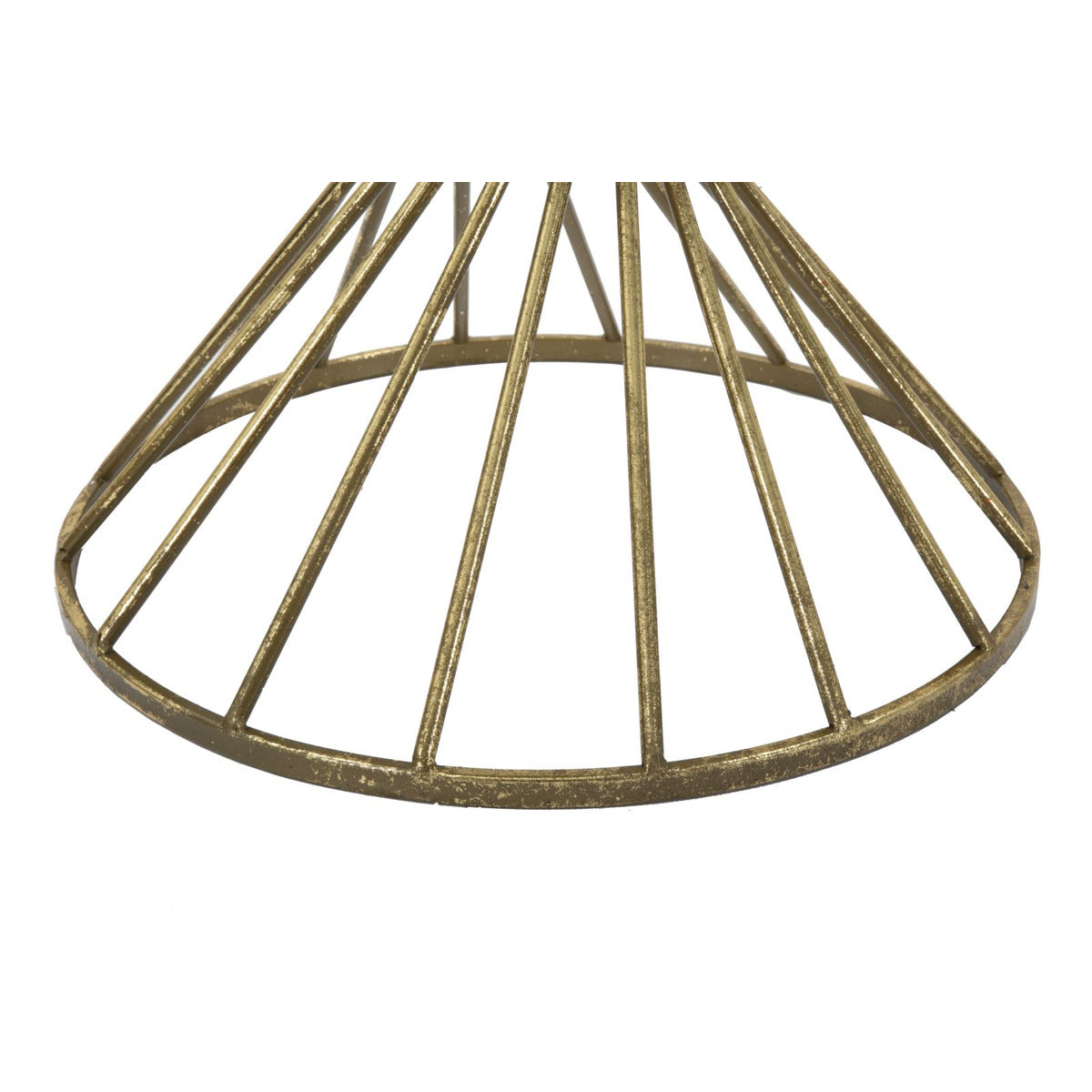 Tavolino MF549, Oro, Metallo, 42x42x50 cm, Seven Design