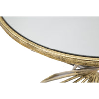 Tavolino MF549, Oro, Metallo, 42x42x50 cm, Seven Design