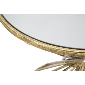 Tavolino MF549, Oro, Metallo, 42x42x50 cm, Seven Design