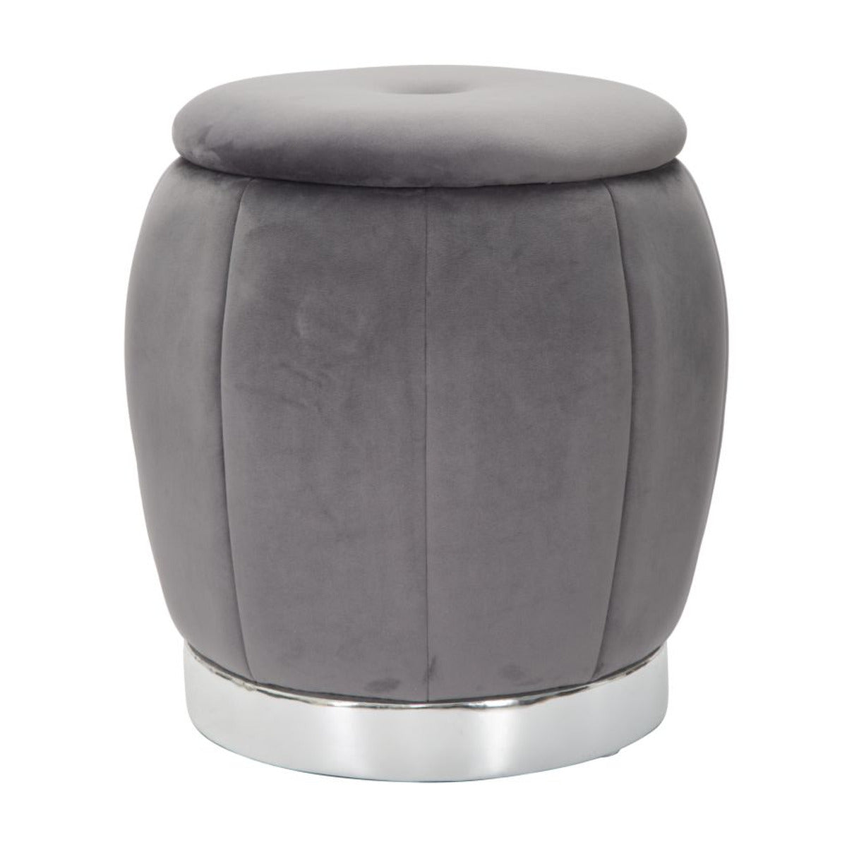 Pouf MF356, Grigio, Legno, 43x43x43 cm, Seven Design