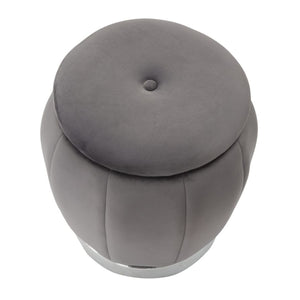 Pouf MF356, Grigio, Legno, 43x43x43 cm, Seven Design