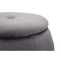 Pouf MF356, Grigio, Legno, 43x43x43 cm, Seven Design