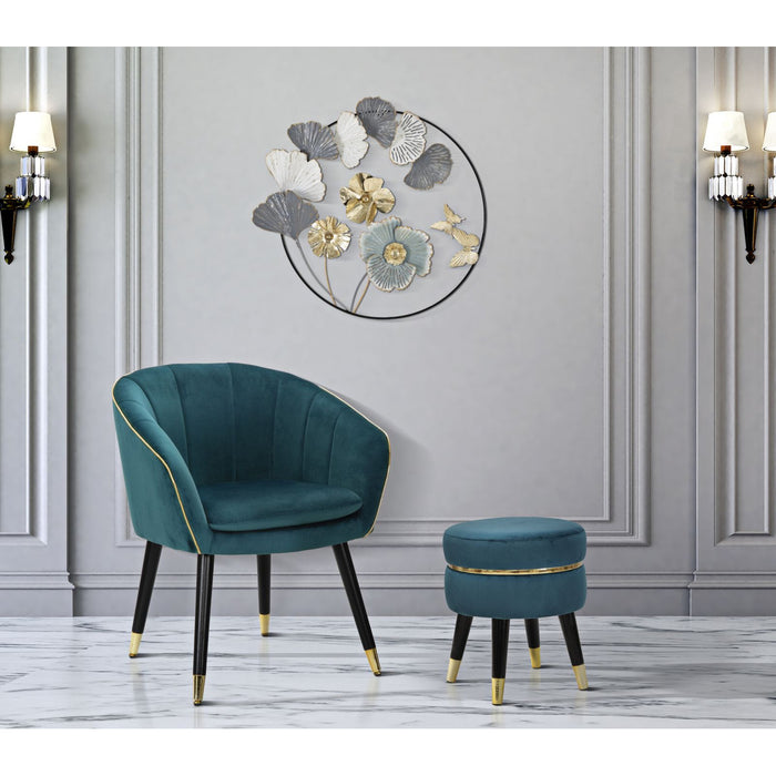 Sgabello Basso MF459, Ottanio, Legno, 35x35x40,5 cm, Seven Design