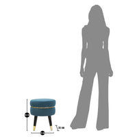 Sgabello Basso MF459, Ottanio, Legno, 35x35x40,5 cm, Seven Design