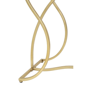 Tavolo Consolle MF626, Oro, Metallo, 130x40x75 cm, Seven Design