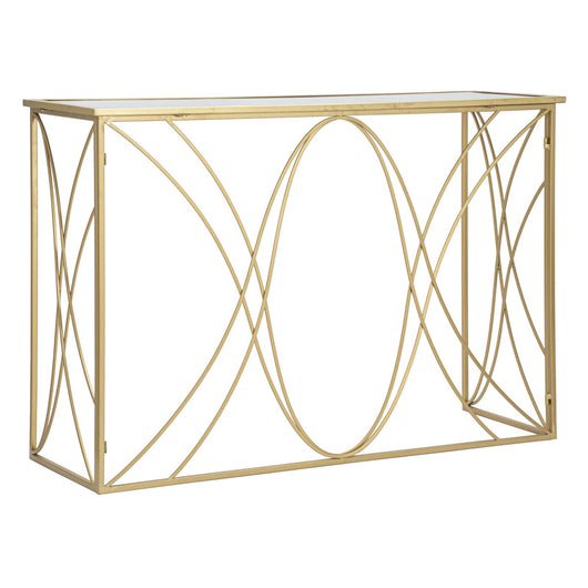Tavolo Consolle MF627, Oro, Metallo, 120x40x80 cm, Seven Design