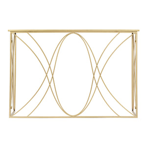 Tavolo Consolle MF627, Oro, Metallo, 120x40x80 cm, Seven Design