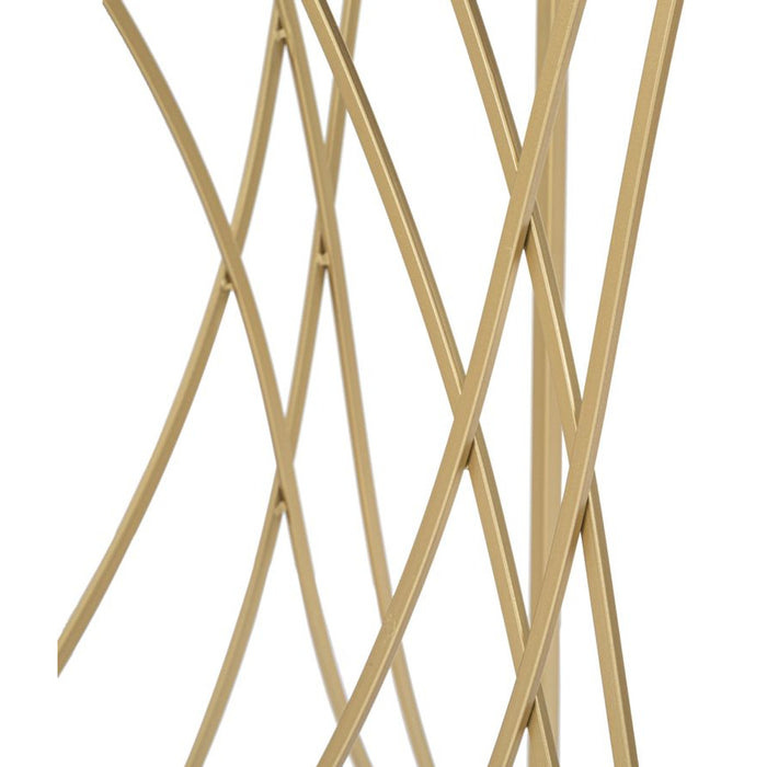 Tavolo Consolle MF627, Oro, Metallo, 120x40x80 cm, Seven Design